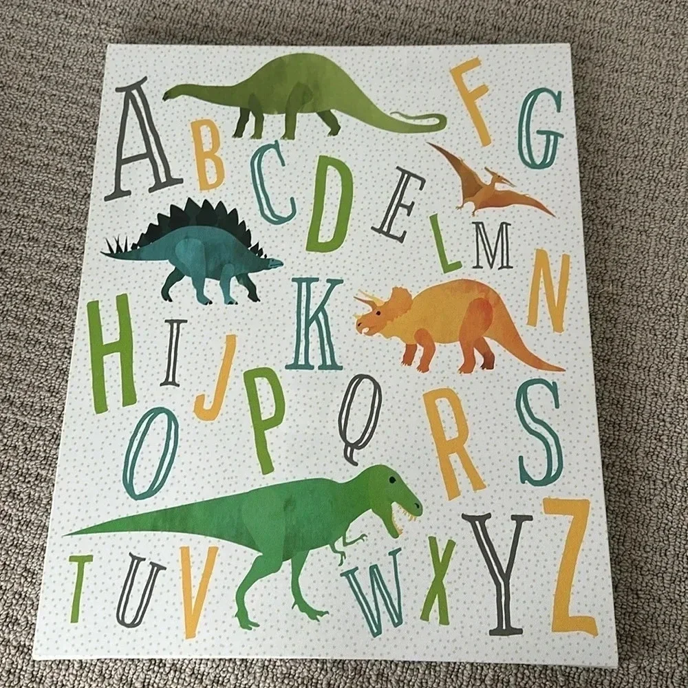 Dinosaur ABC canvas  home decor kids room decoration wall decor wall art